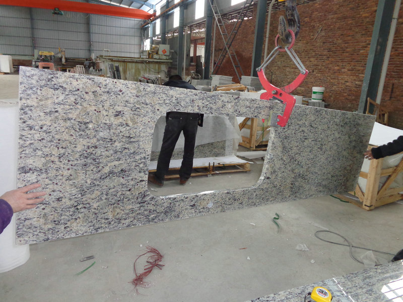 Giallo Cecilia Solid Granite Countertops for Modern Kitchens