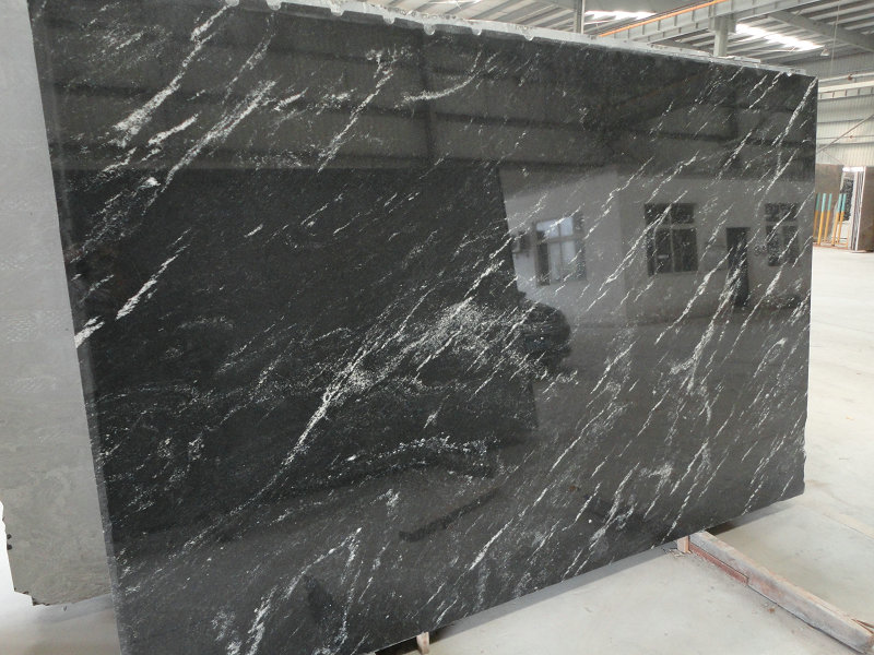 Nero Nuvolato Granite Slabs